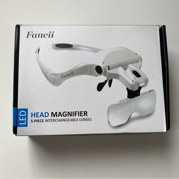 Fancii Headband LED Illuminated Head Magnifier Visor NEW - Picture 4 of 11